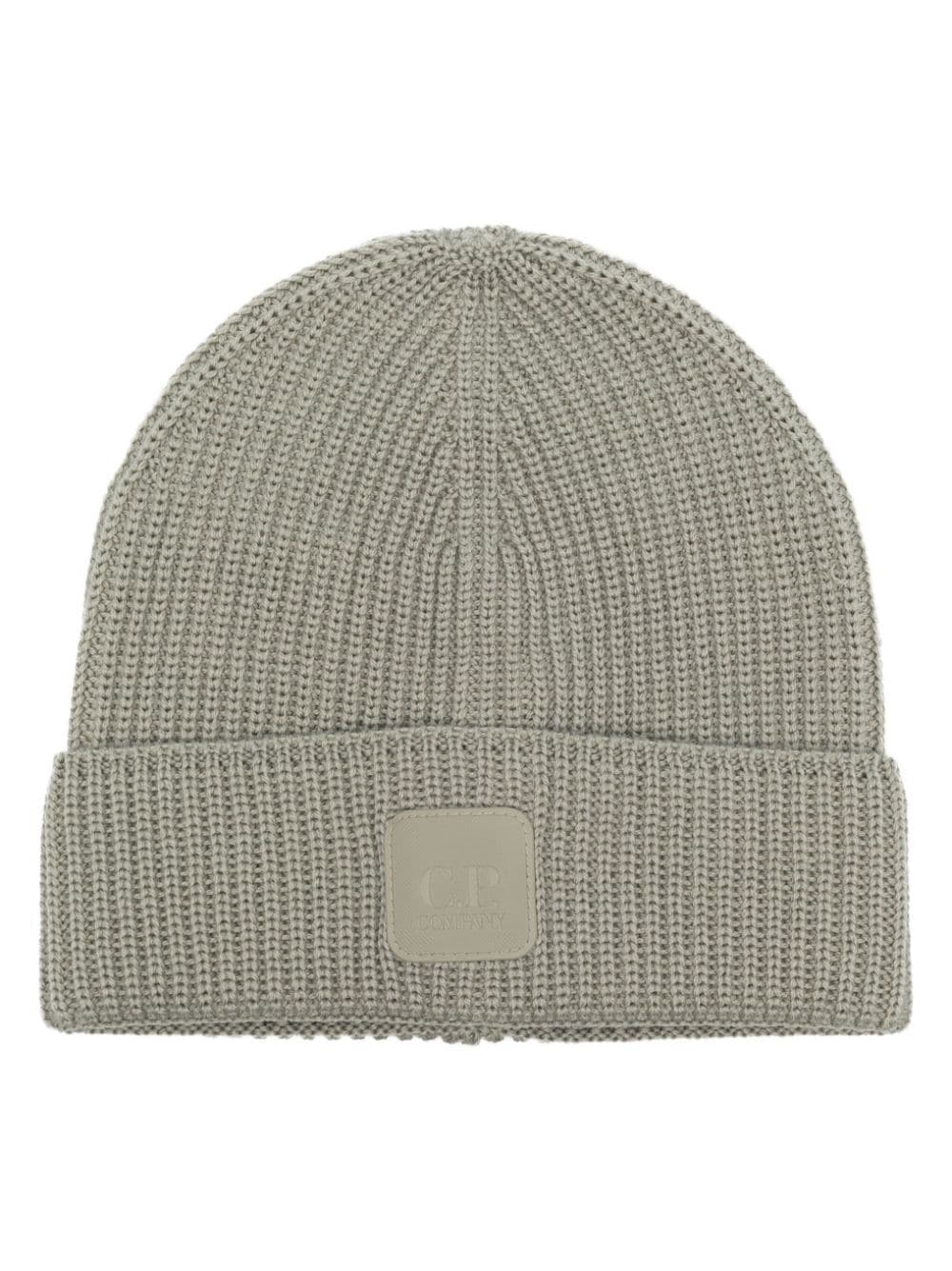 Shop C.p. Company Ribbed-knit Wool Beanie In Green