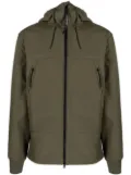 C.P. Company Goggles-detail zip-up hooded jacket - Green