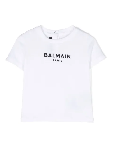 Balmain Kids logo-embossed cotton T-shirt
