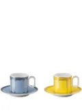 Swarovski x Rosenthal coffee cups (set of two) - Yellow
