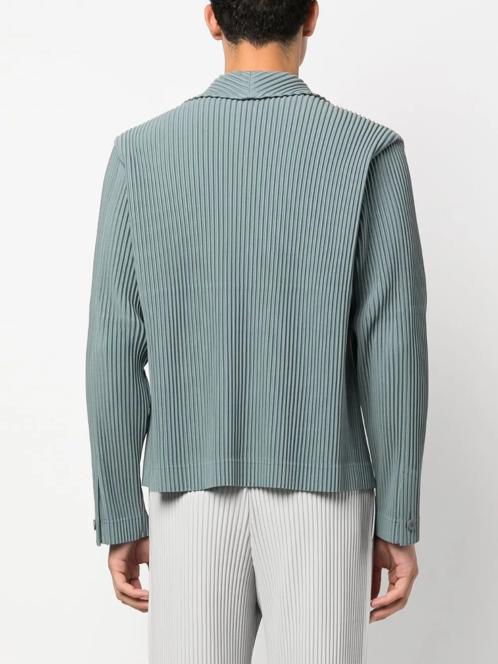 Homme Plissé Issey Miyake Pleated single-breasted Jacket - Farfetch