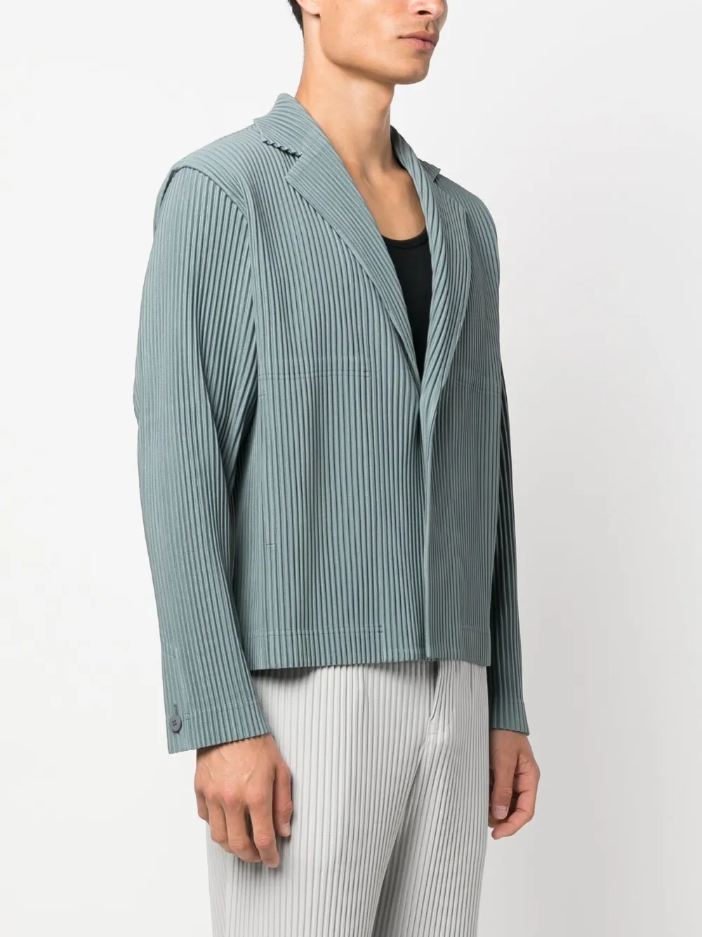 Homme Plissé Issey Miyake Pleated single-breasted Jacket - Farfetch