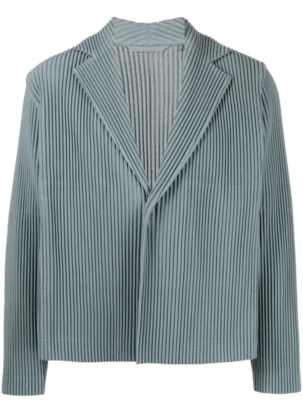 Homme Plissé Issey Miyake Pleated single-breasted Jacket - Farfetch