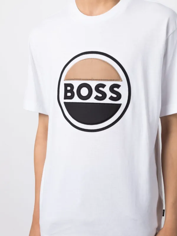 Hugo boss embossed outlet t shirt