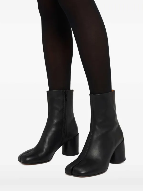 MM6 Maison Margiela Anatomic 70mm Ankle Boots | Black | FARFETCH