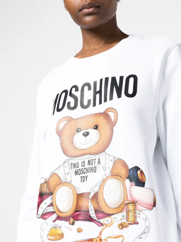 Moschino store teddy sweatshirt