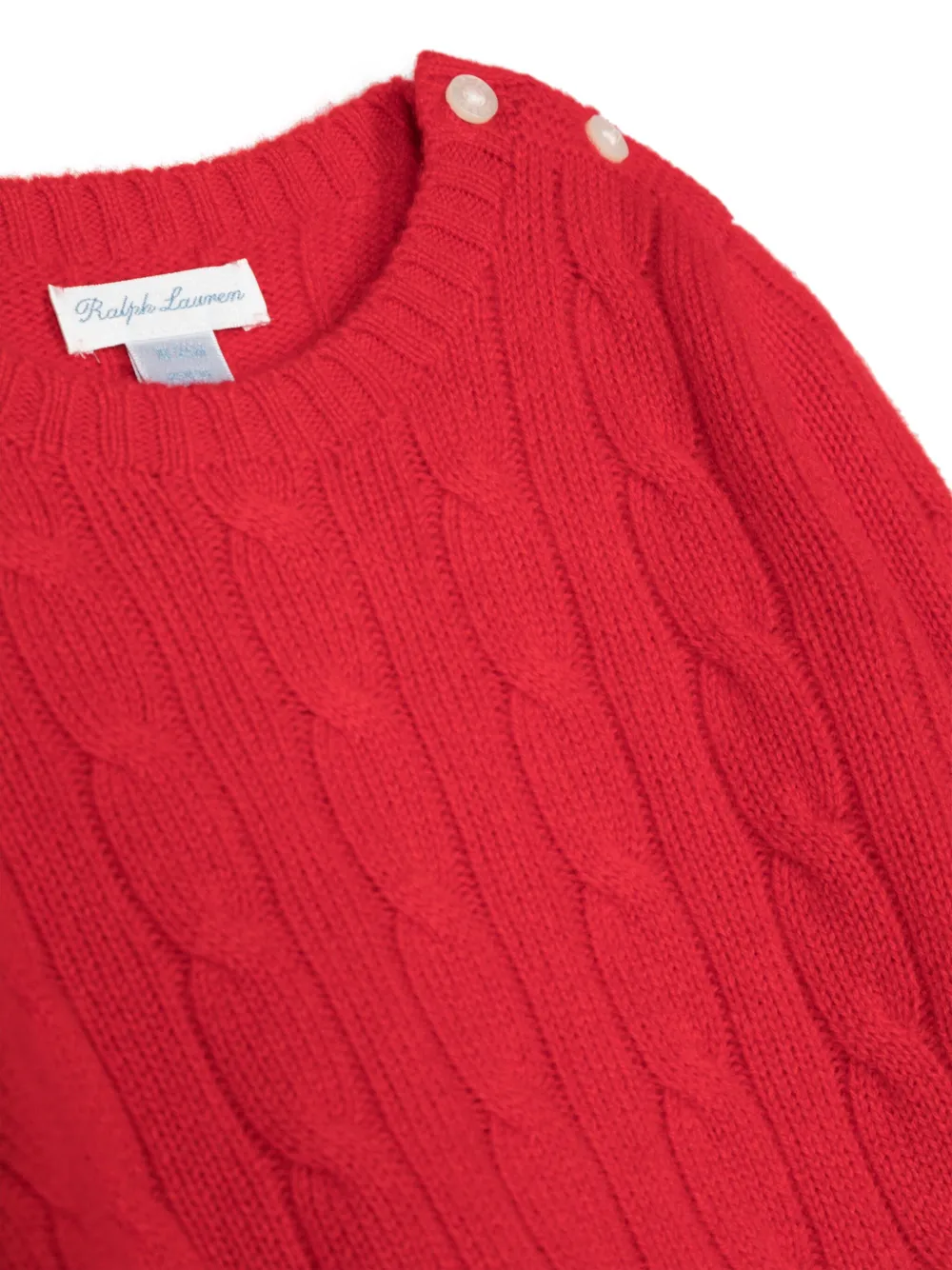 Shop Ralph Lauren Cable-knit Cashmere Jumper In Red