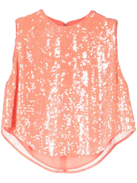 LAPOINTE sequin-embellished sleeveless top