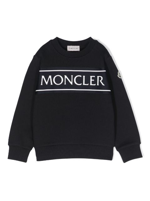 Moncler Enfant logo-print cotton sweatshirt