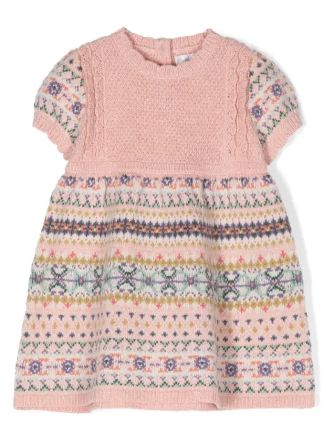 Ralph Lauren Kids fair isle-knitted wool-blend dress 