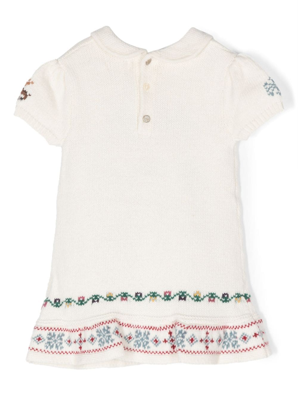 Ralph Lauren Kids Sampler intarsia-knit dress - Beige