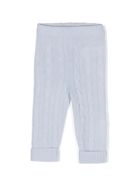 Ralph Lauren Kids cable-knit cashmere leggings