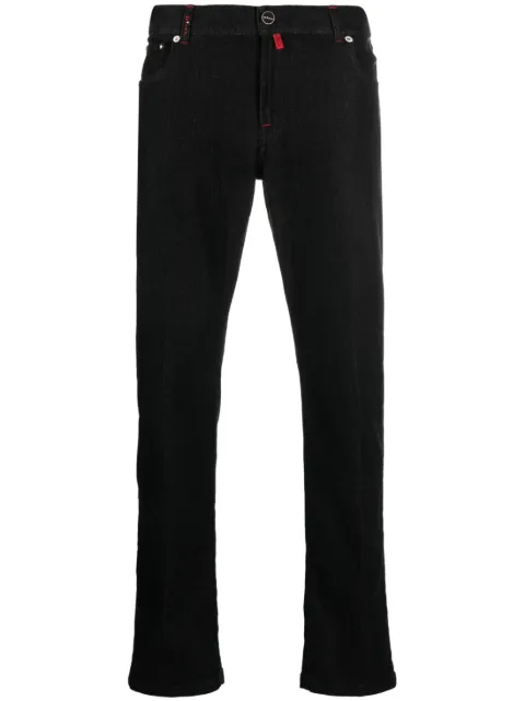 Kiton mid-rise slim-cut jeans