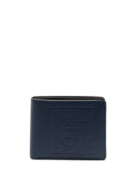 Mulberry logo-debossed bi-fold wallet