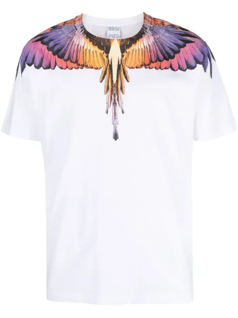 COUNTY OF MILAN wings-print short-sleeve T-shirt
