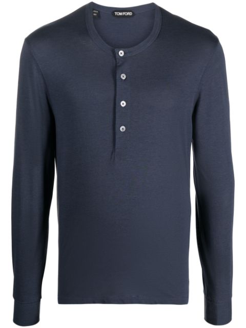 TOM FORD long-sleeve lyocell-blend T-shirt Men