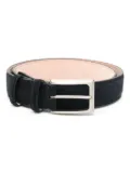 N.Peal buckled suede belt - Blue