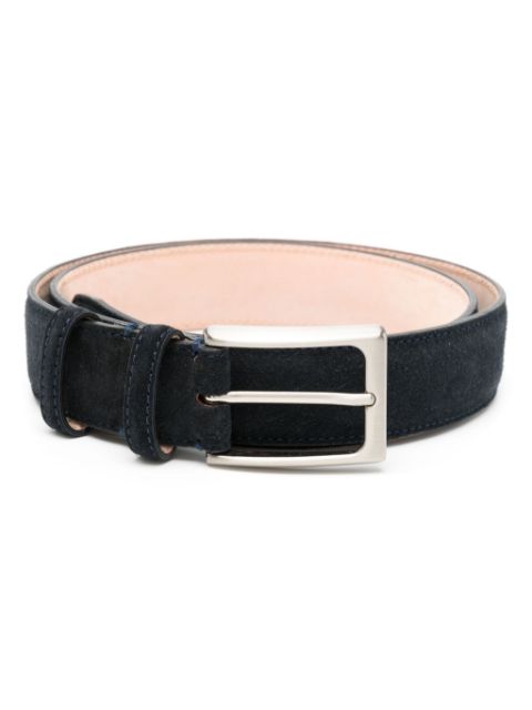 N.Peal buckled suede belt