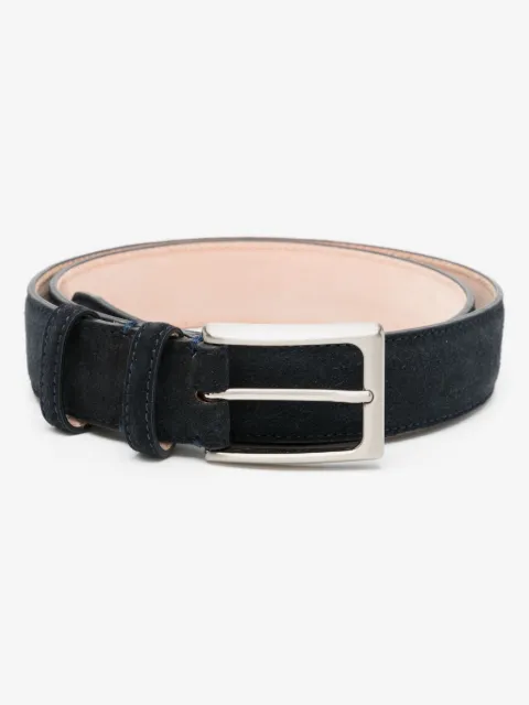 N.Peal buckled suede belt