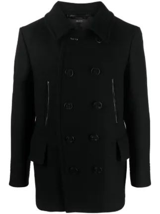 TOM FORD ウールブレンド ピーコート | ブラック | FARFETCH JP