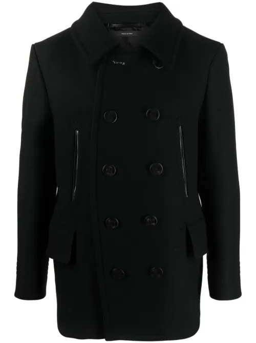 Caban texturé en laine mélangée - TOM FORD - Modalova