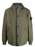 Stone Island Compass-patch hooded jacket - Green