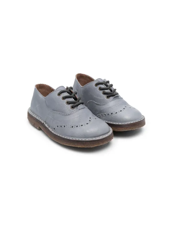 Pepe Dusty Leather Brogues Blue FARFETCH ZA