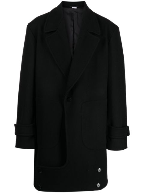 Random Identities single-breasted wool coat