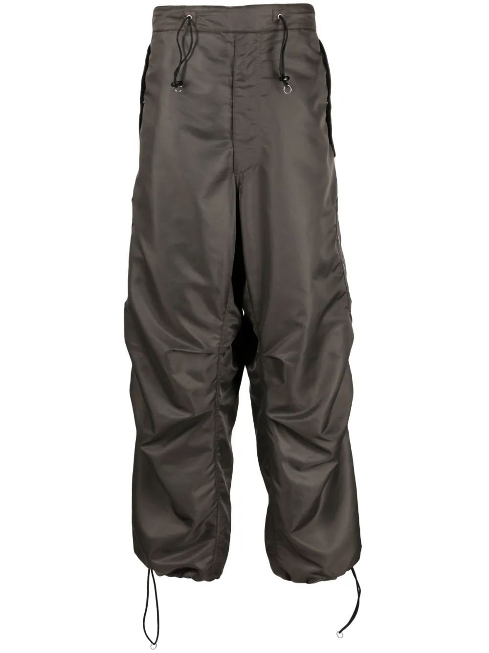 Random Identities Berlin Baggies Cargo Trousers In Brown