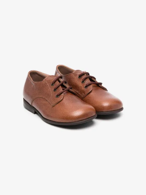 Pèpè pebbled-leather Derby shoes