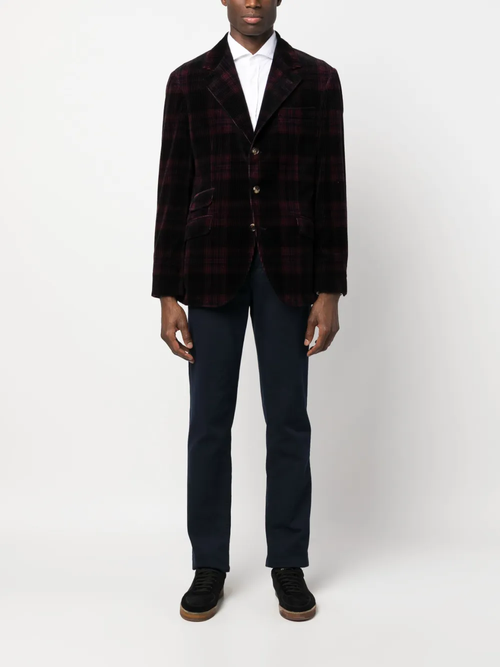 Brunello Cucinelli Prince of Wales check corduroy blazer | Blazers | Image 2