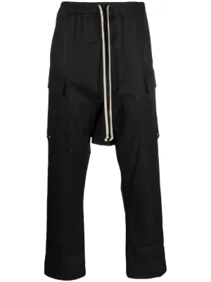 Rick Owens DRKSHDW ドローストリング パンツ | ブラック | FARFETCH JP