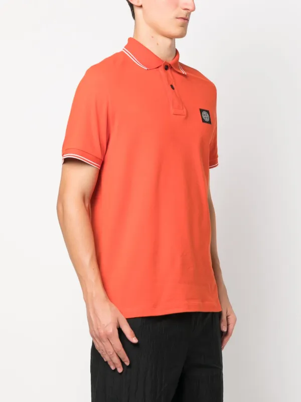 Stone Island Compass patch Polo Shirt Farfetch