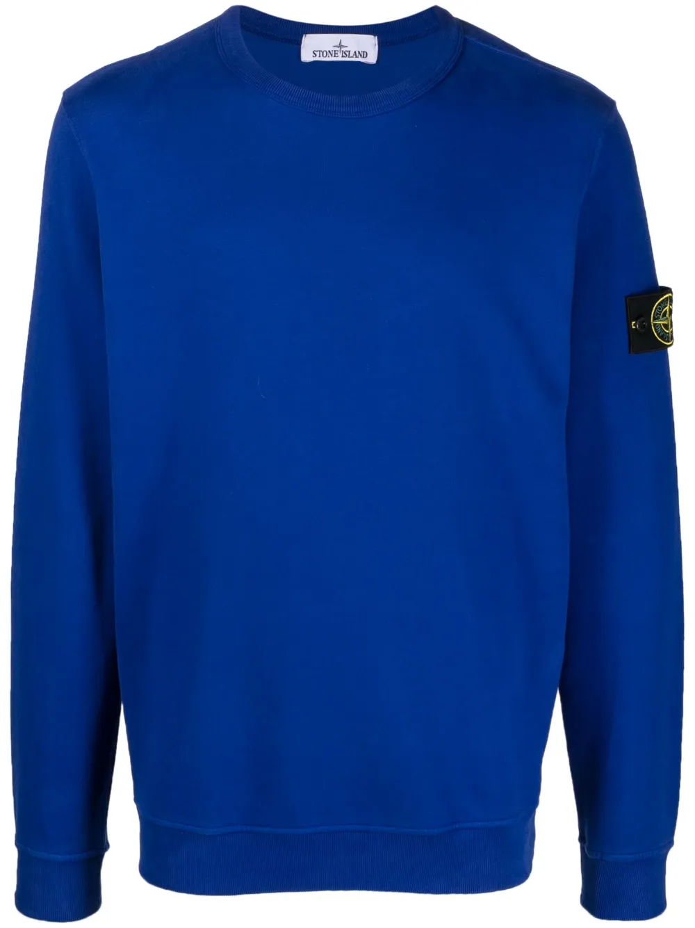 Stone Island sweat en coton à patch Compass | bleu | Image 1
