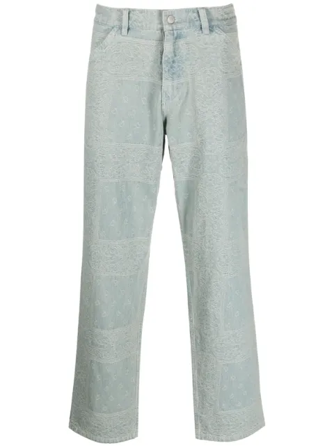 Pleasures - paisley-print straight-leg trousers
