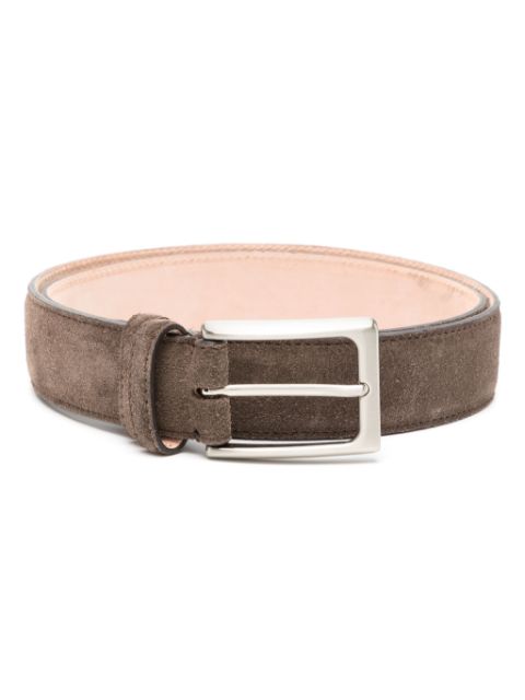 N.Peal buckled suede belt