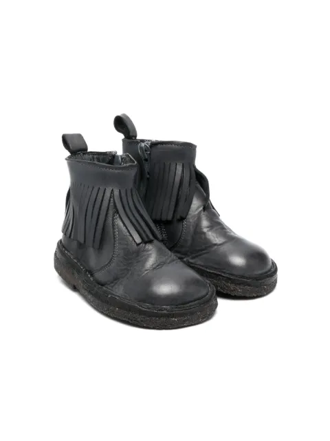 Pèpè fringed leather ankle boots