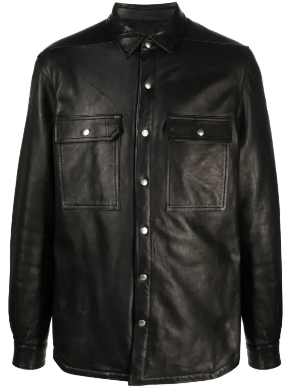 Leather shirt store jackets