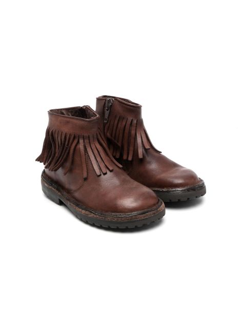 Pépé Kids bottines en cuir à franges