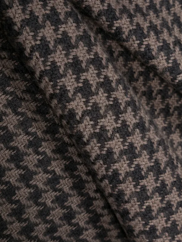 Acne Studios houndstooth-pattern Wool Scarf Grey FARFETCH IN