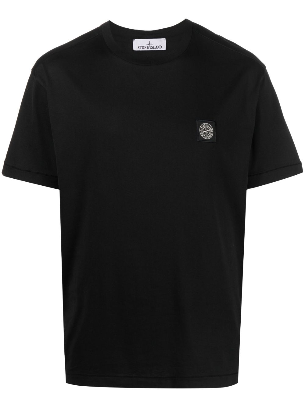 Stone Island Compass-patch cotton T-shirt – Black