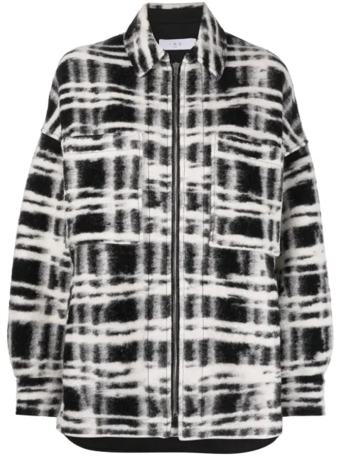 IRO 毛毡拉链衬衫式夹克