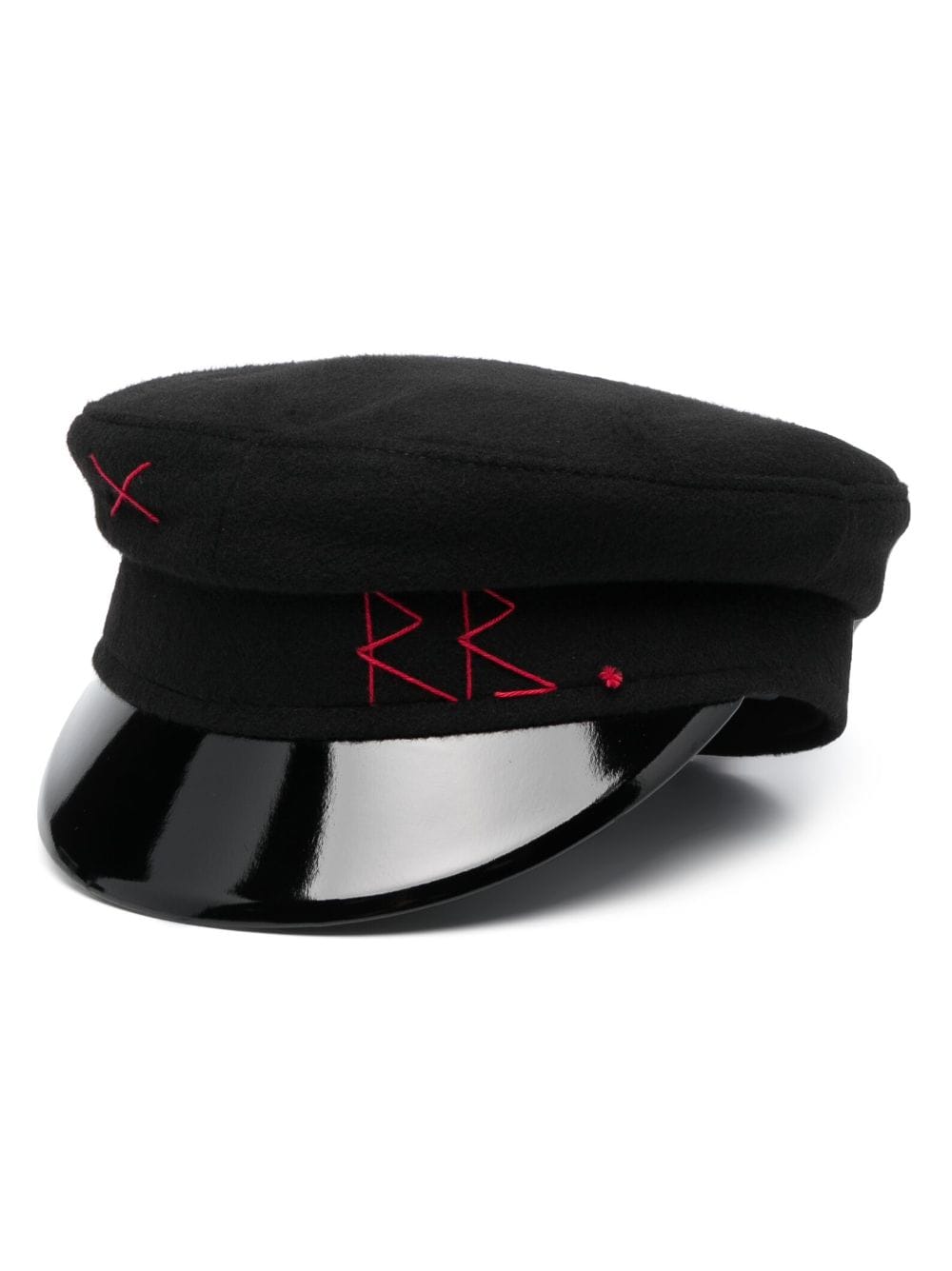 RUSLAN BAGINSKIY LOGO-EMBROIDERED BAKER BOY HAT