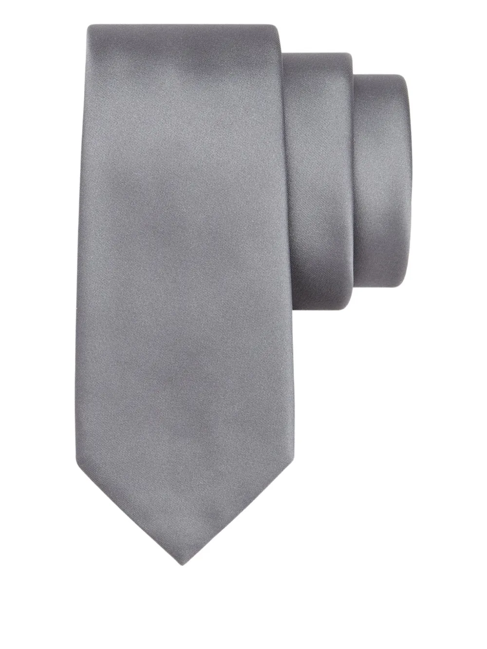 Ferragamo satin tie - グレー Ferragamo satin tie - グレー