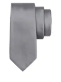 Ferragamo satin tie - Grey