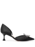 Alexandre Birman Madelina Flare 50mm satin pumps - Black