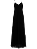 Fabiana Filippi pleated tulle maxi dress - Black