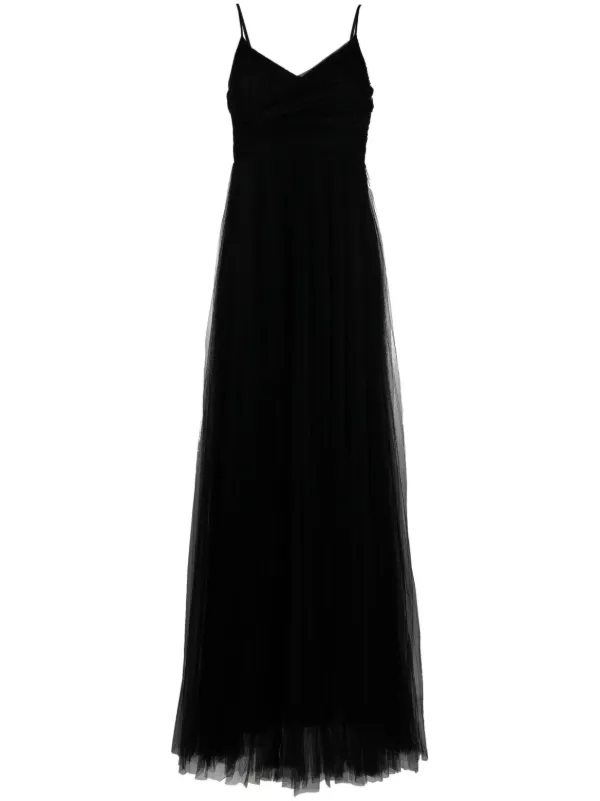[FABIANA FILIPPI]チュールドレス Fabiana Filippi チュールマキシドレス | ブラック | FARFETCH JP