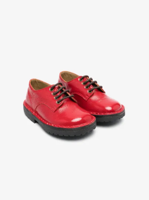 Pèpè patent leather lace-up shoes 