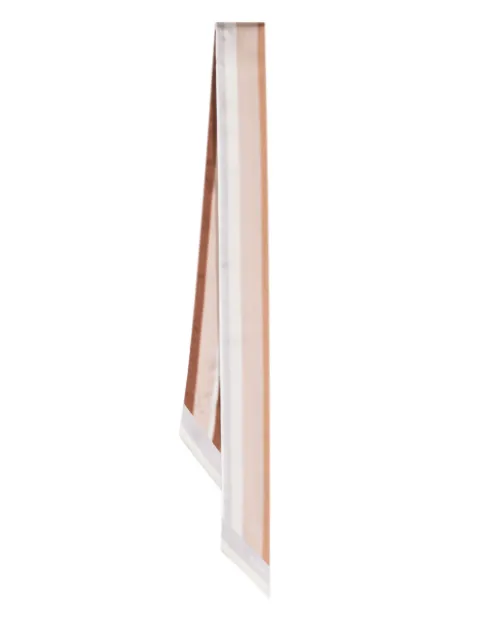 Mulberry logo-print striped scarf